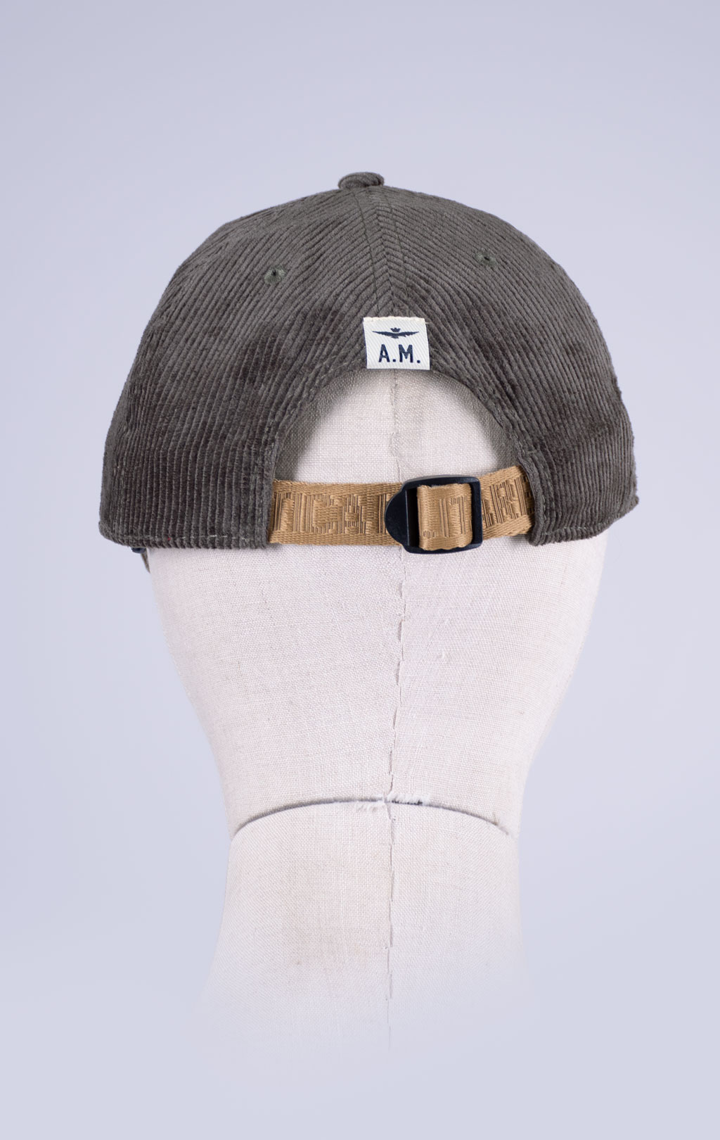 Бейсболка AERONAUTICA MILITARE вельвет FW 26/27/CN field green (HA 1262) 