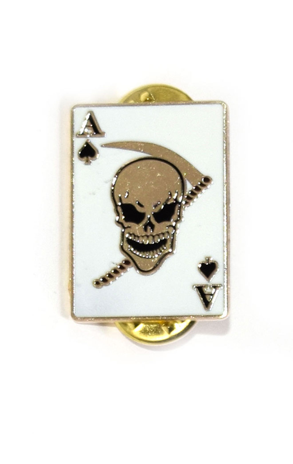 Знак DEATH CARD Gold Skull, Spade (P14897) 