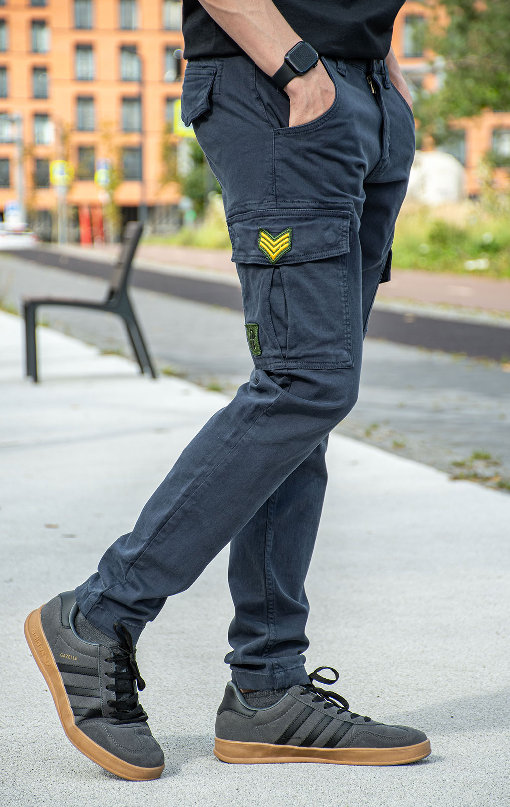 Брюки-карго ALPHA INDUSTRIES PETROL PATCH ultra navy 
