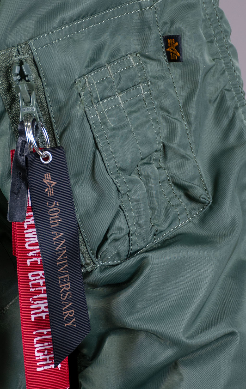 Аляска ALPHA INDUSTRIES CLASSIC N-3B натур. мех sage green 