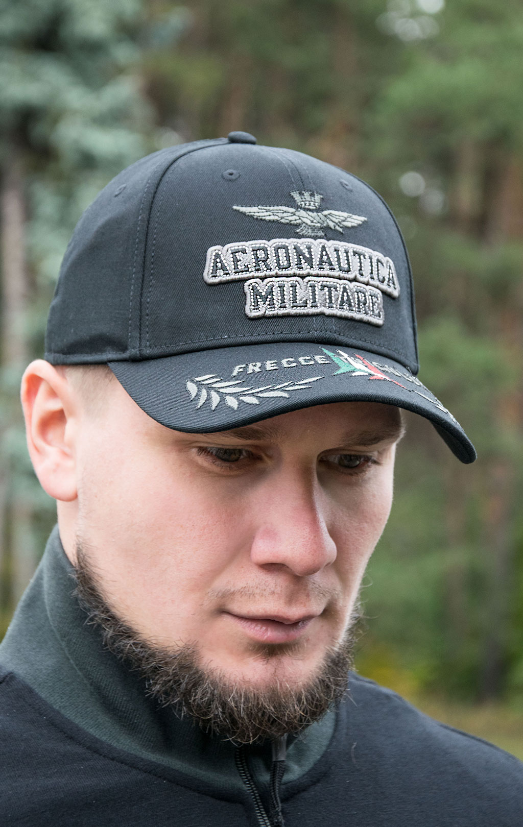 Бейсболка AERONAUTICA MILITARE FW 22/23/CN jet black (HA 1104) 