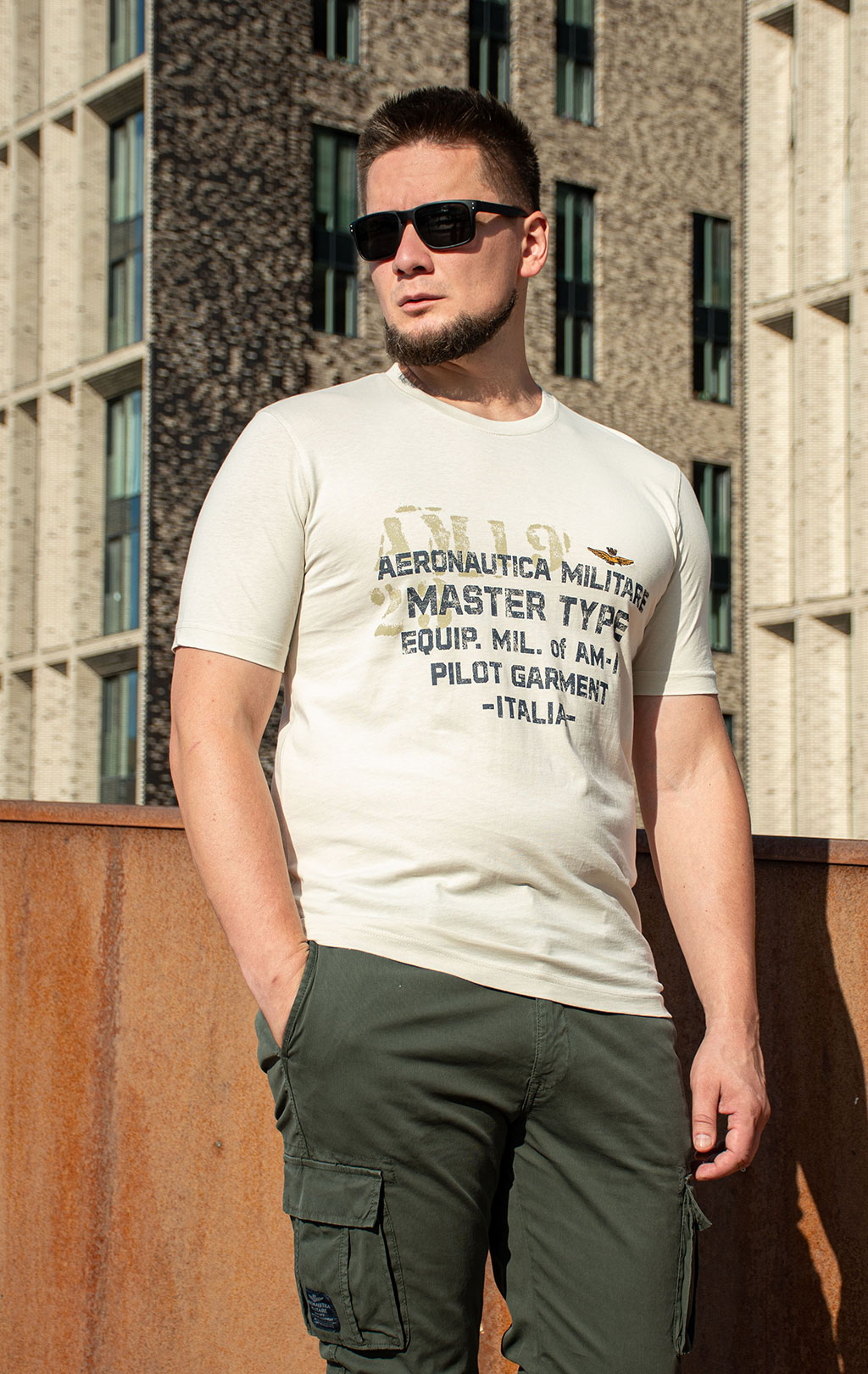 Футболка AERONAUTICA MILITARE FW 25/26/BD ghiaccio (TS 2479) 