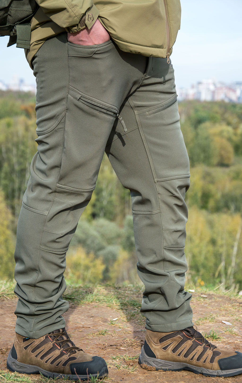 Брюки тактические Pentagon RENEGADE TAIGA soft shell 06E ral7013 05046 