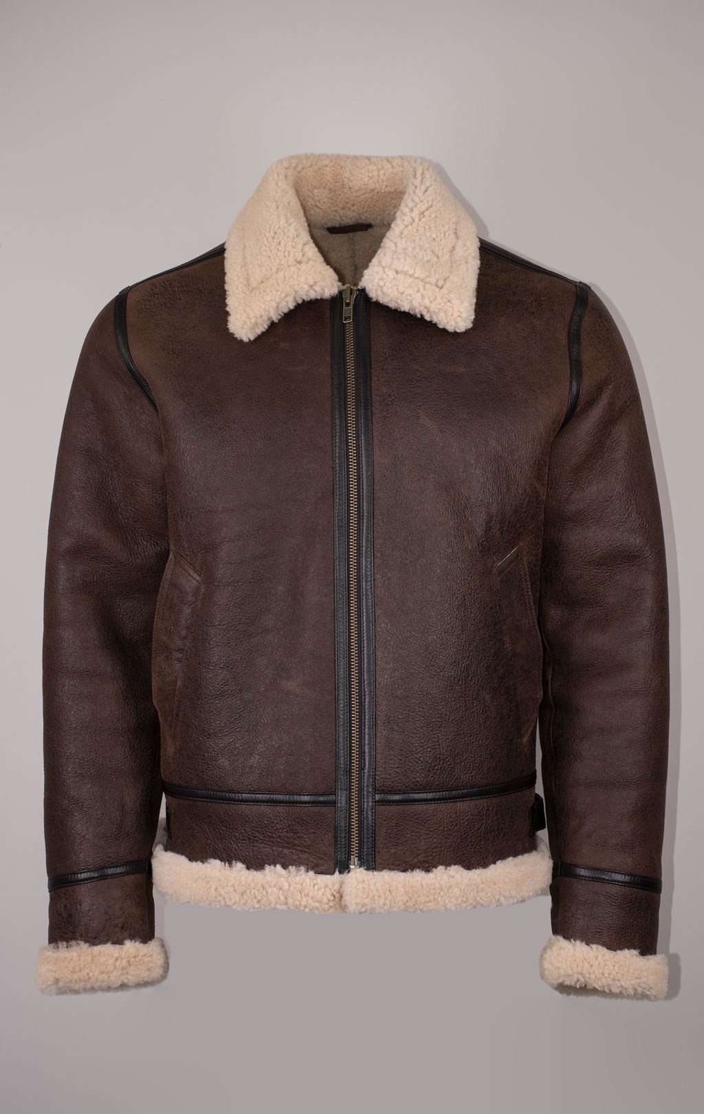 Куртка-пилот KODZIC B-3 овчина vintage brown (1251) 