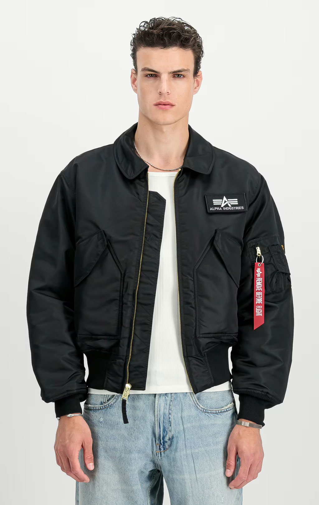 Куртка летная ALPHA INDUSTRIES CWU 45 HERITAGE black 