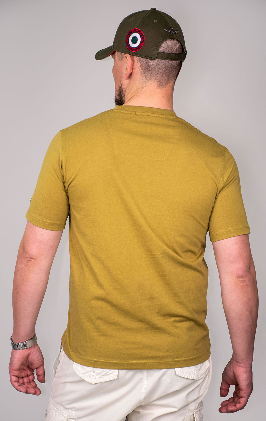 Футболка AERONAUTICA MILITARE SS 24/BD olive green (TS 2221)