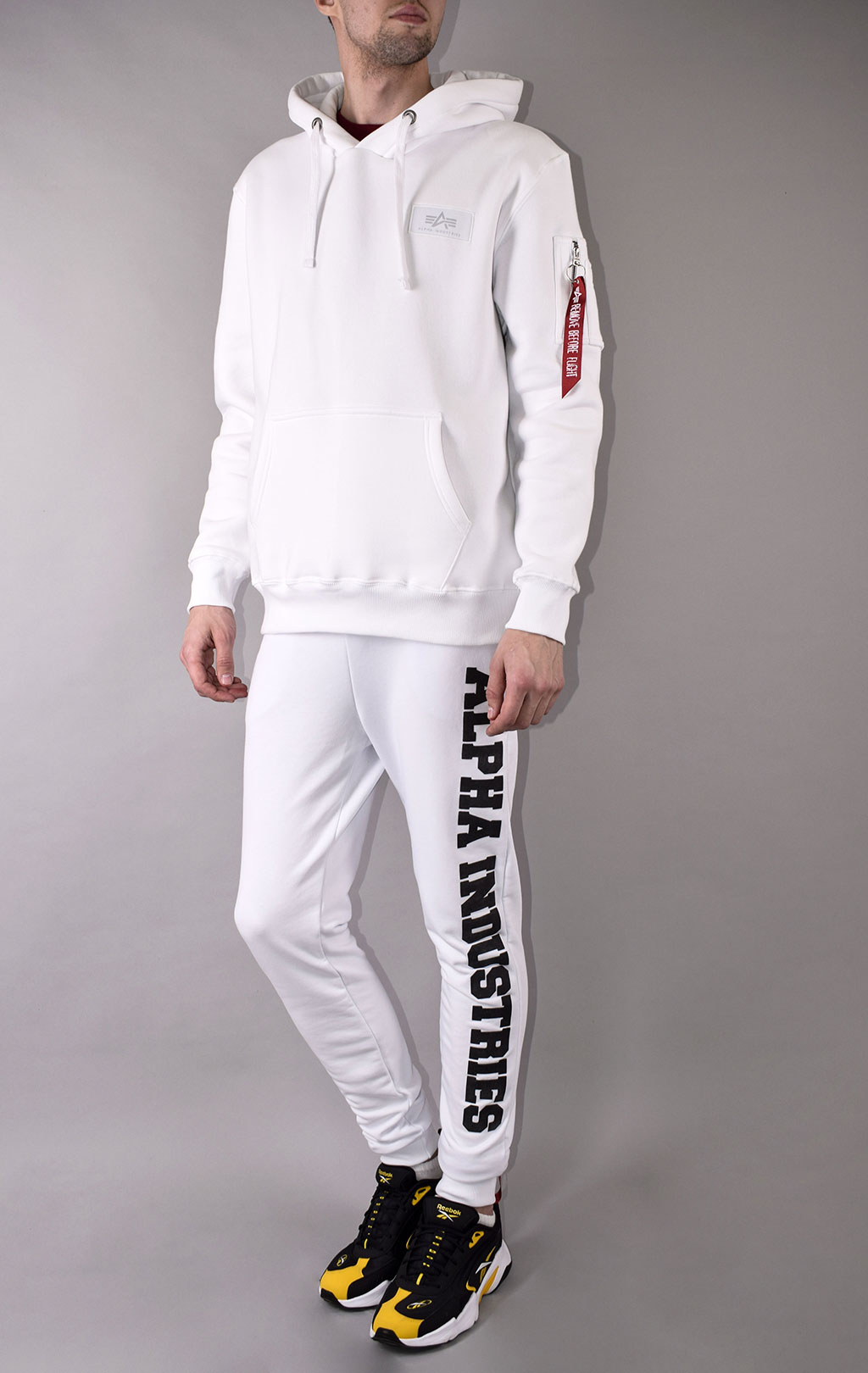 Толстовка ALPHA INDUSTRIES BACK PRINT HOODY CAMO PRINT white/black camo 