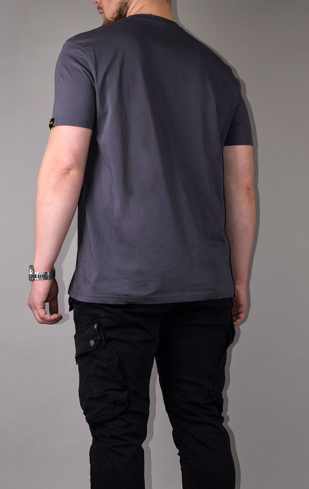 Футболка ALPHA INDUSTRIES BASIC T iron grey 