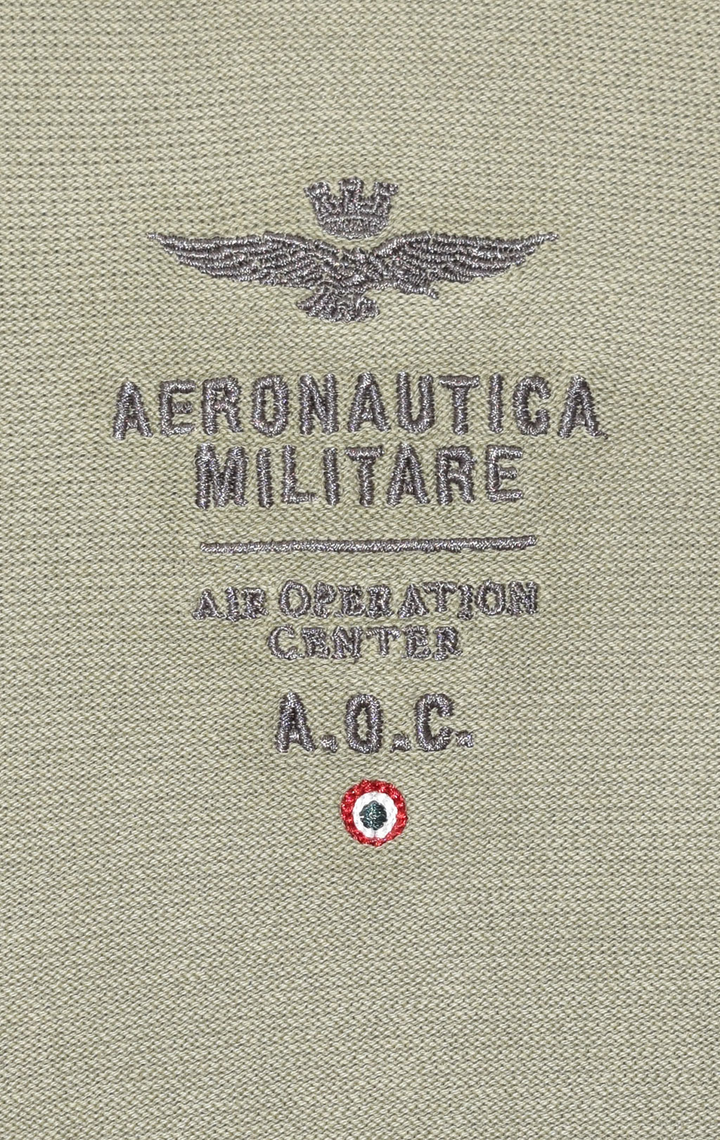 Свитер на молнии AERONAUTICA MILITARE SS 21/IN green (MA 1259) 