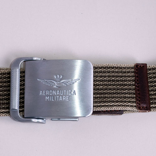 Ремень текстиль/кожа AERONAUTICA MILITARE FW 26/27/IT green musk (CI 0319) 