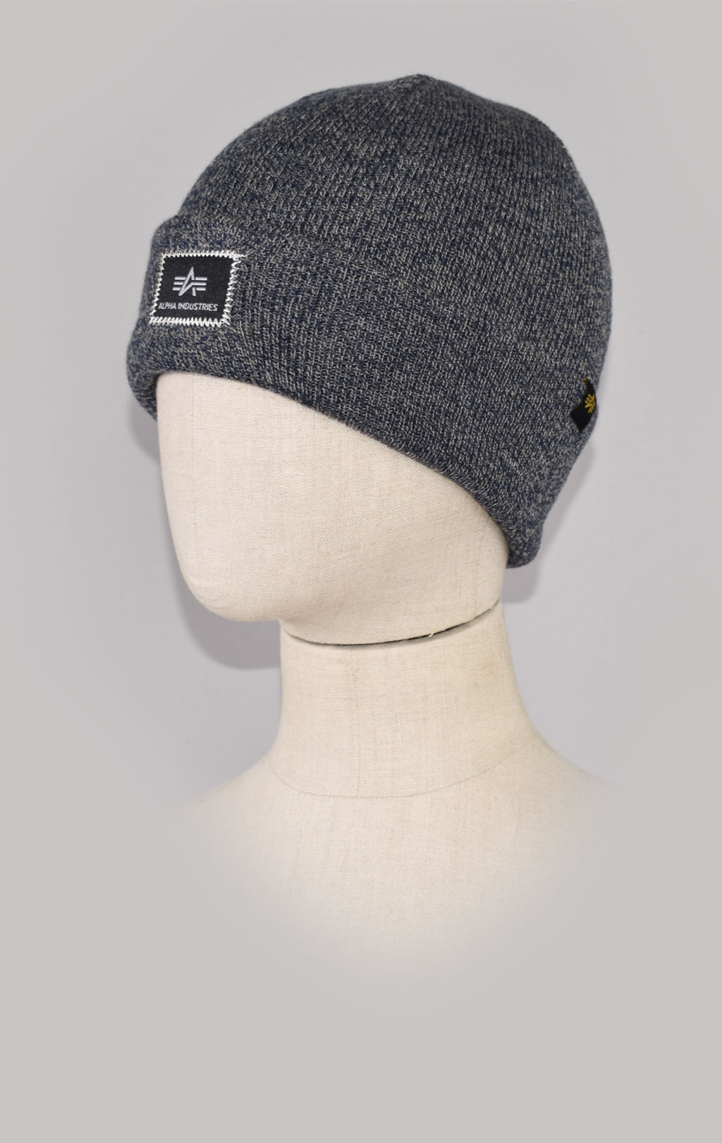 Шапка ALPHA INDUSTRIES X-FIT BEANIE charcoal heather 