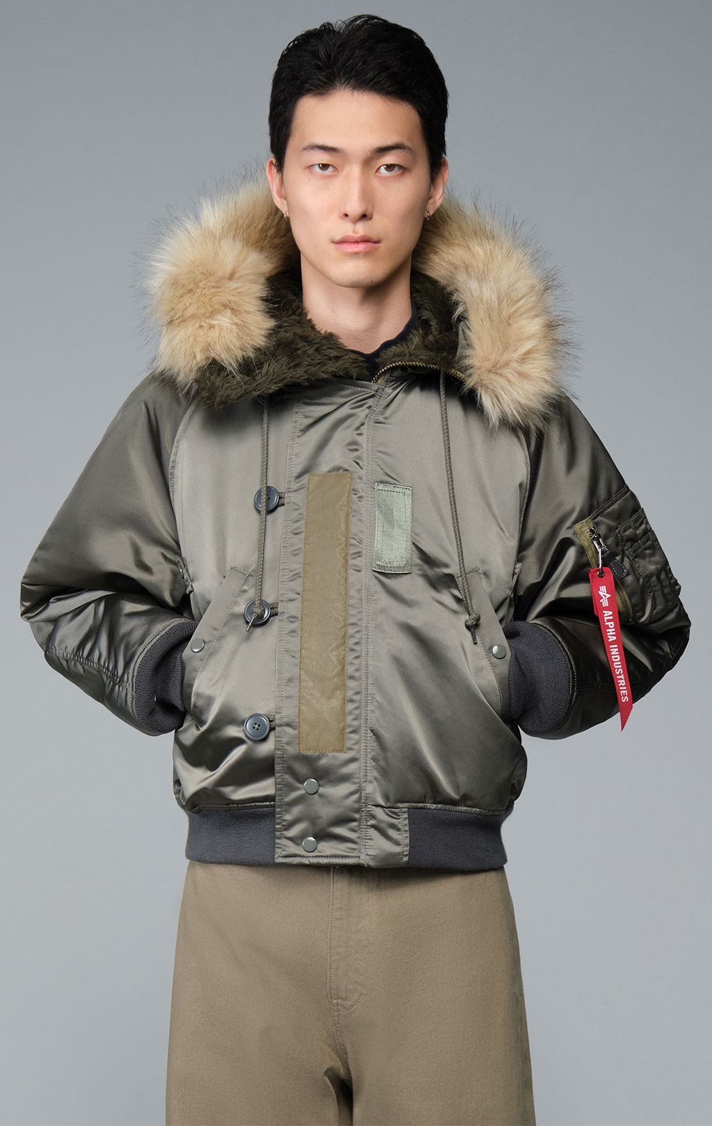 Аляска короткая ALPHA INDUSTRIES N-2B HERITAGE FIT PARKA (1950s VERSION) FW 26/27 field gray 