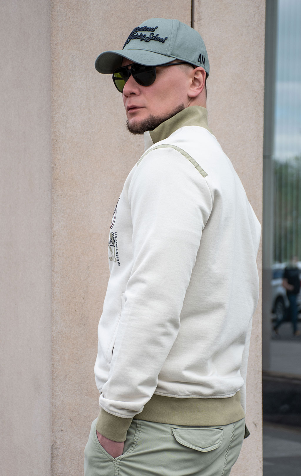 Олимпийка AERONAUTICA MILITARE SS 24 m/TR dark ice (FE 1881) 