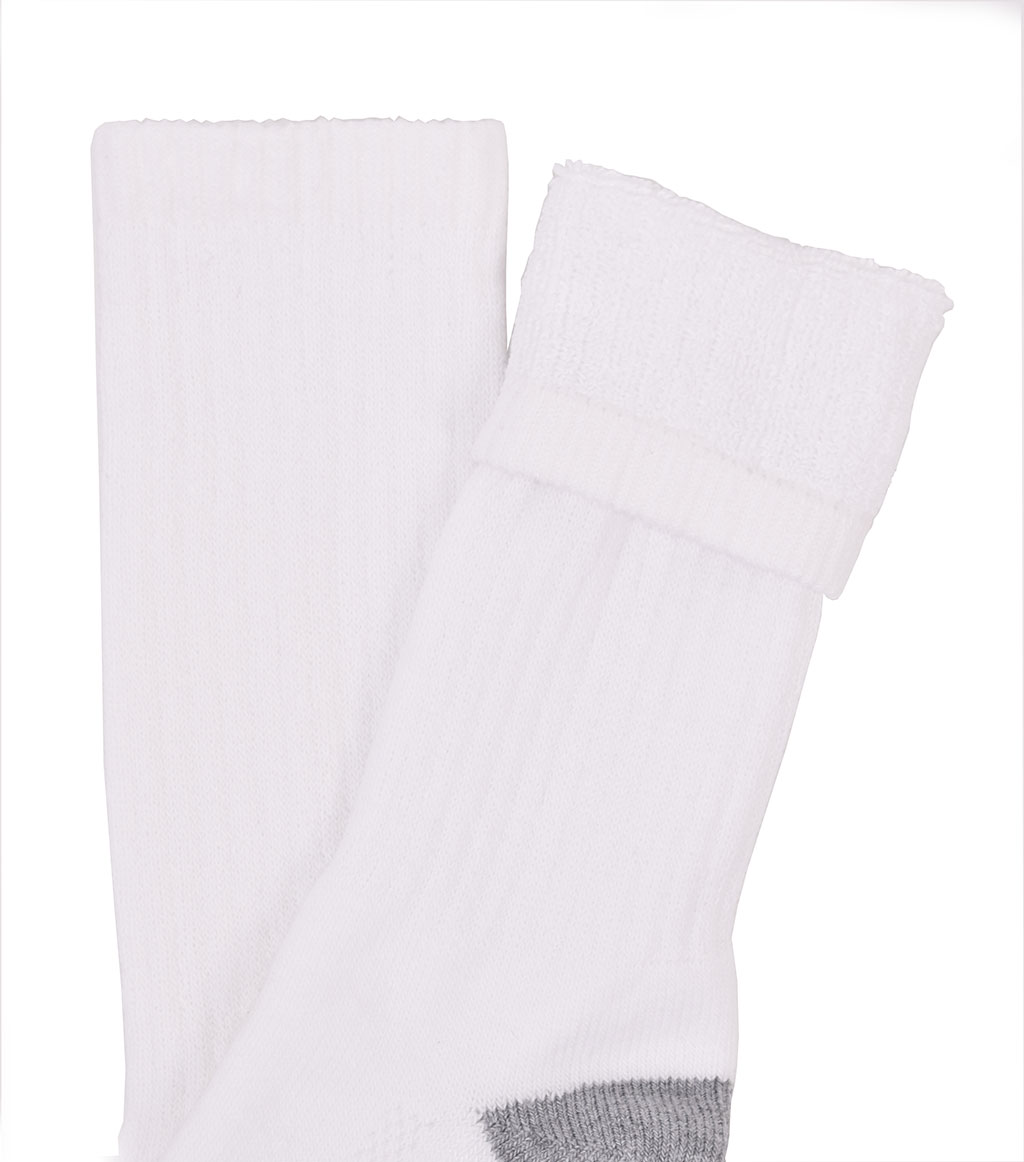 Носки хлопок15%/полиэстр85% (упаковка 3 пары) white/grey США