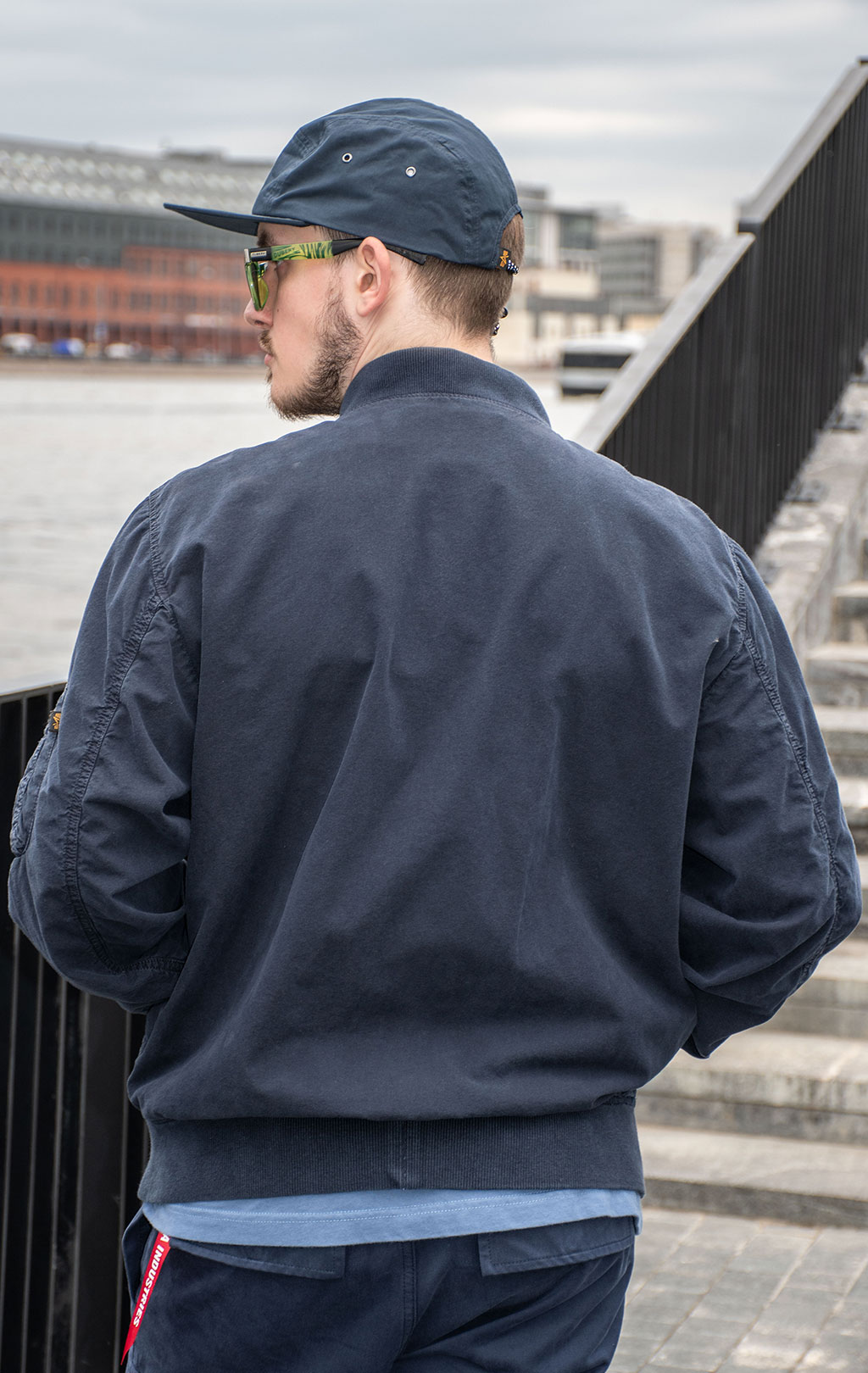 Ветровка ALPHA INDUSTRIES US NAVY DECK HOOKED MOD JACKET SS 24 m replica blue 