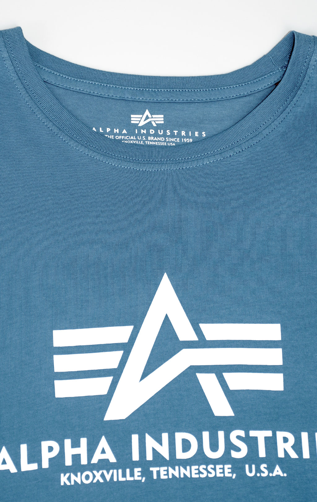 Футболка ALPHA INDUSTRIES BASIC T big size airforce blue 