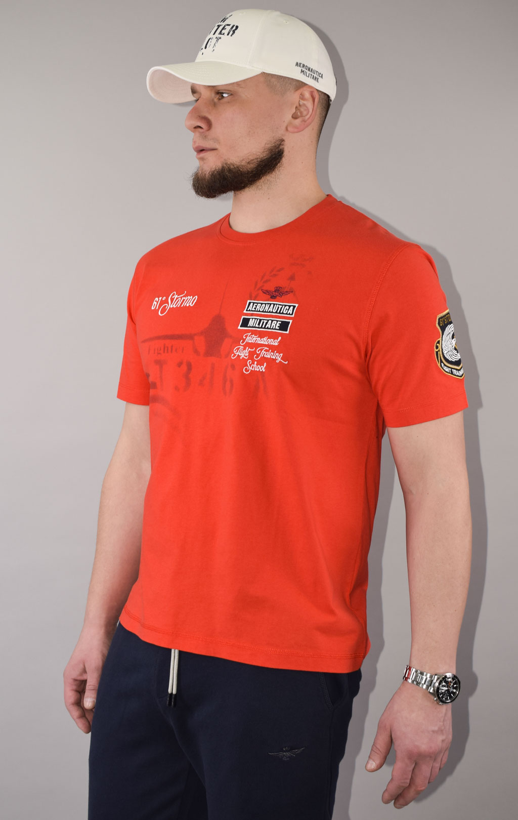 Футболка AERONAUTICA MILITARE SS 23/TR arancio (TS 2055) 