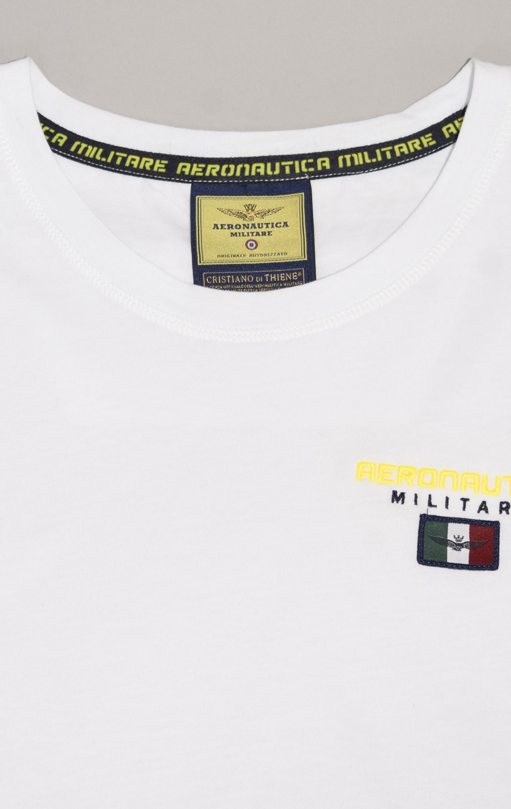 Футболка AERONAUTICA MILITARE SS 23/TR off white (TS 2068) 