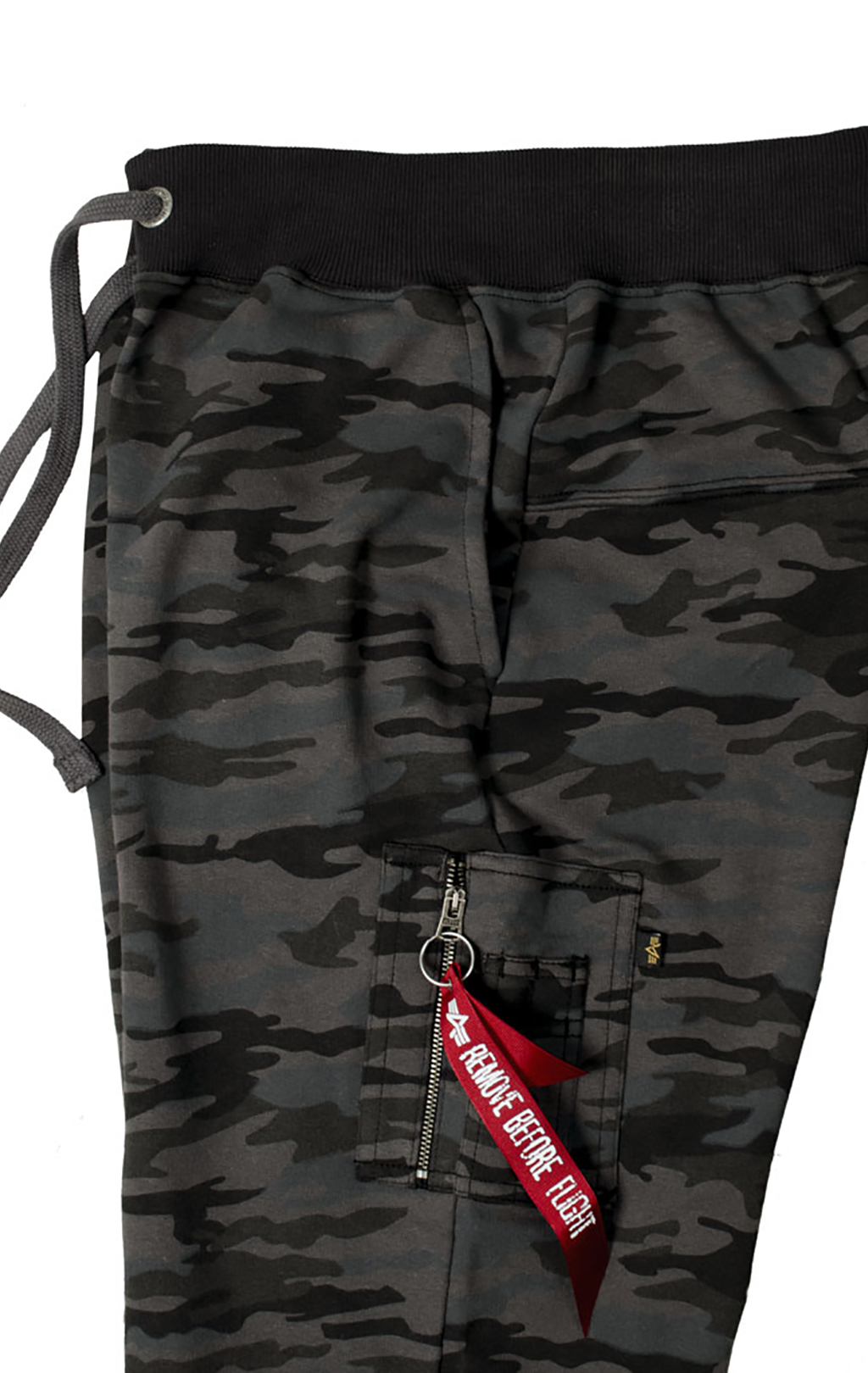 Брюки спортивные джоггеры ALPHA INDUSTRIES X-FIT CARGO black camo 