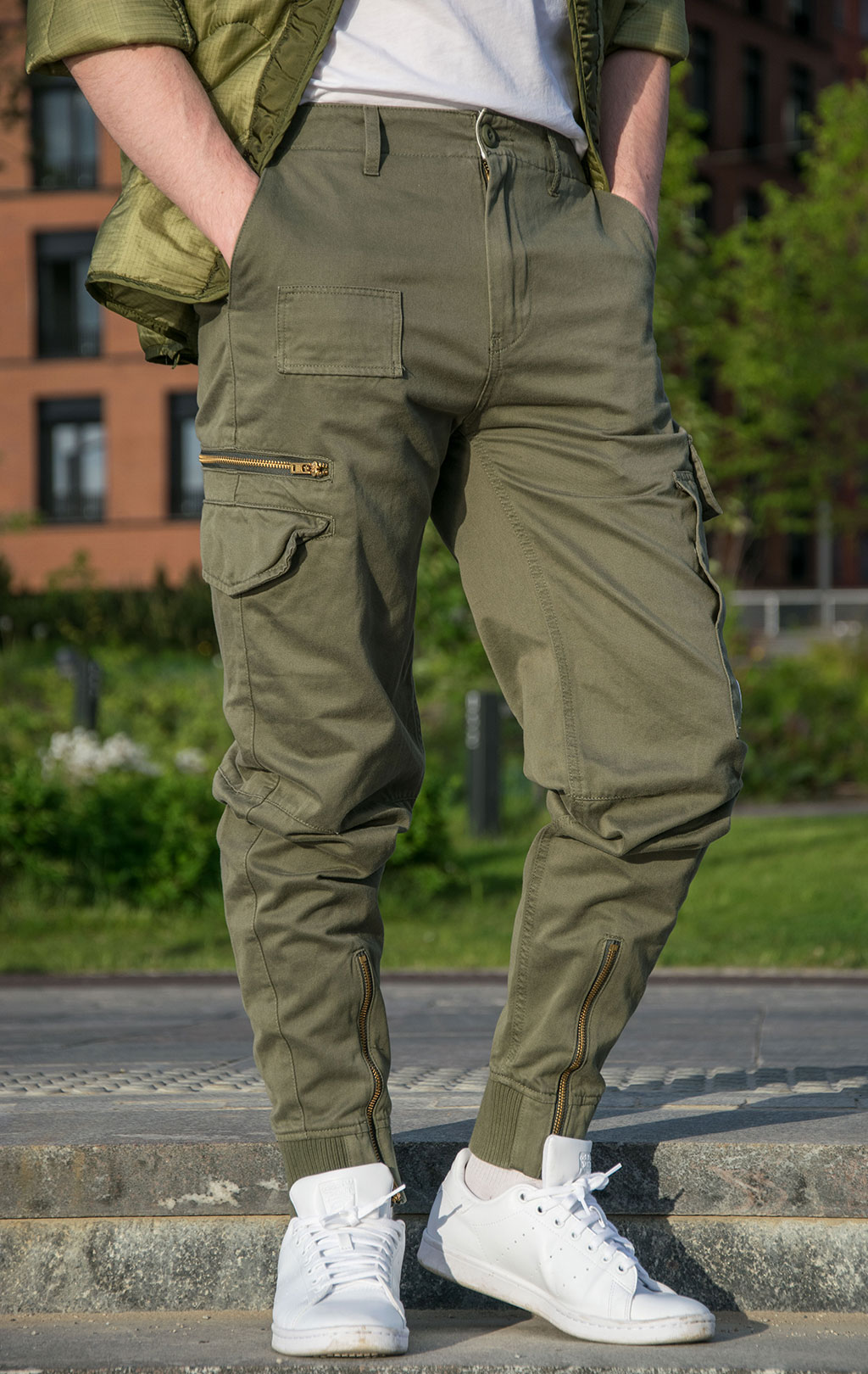 Брюки-карго ALPHA INDUSTRIES A-11 PANT dark olive 