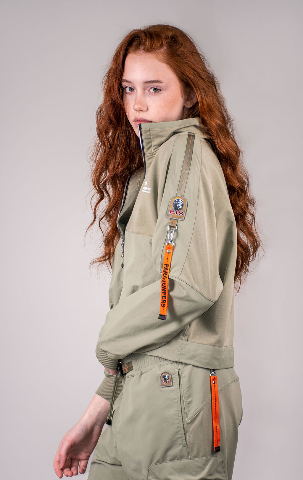 Женская толстовка PARAJUMPERS JADIE на молнии SS 24 sage 