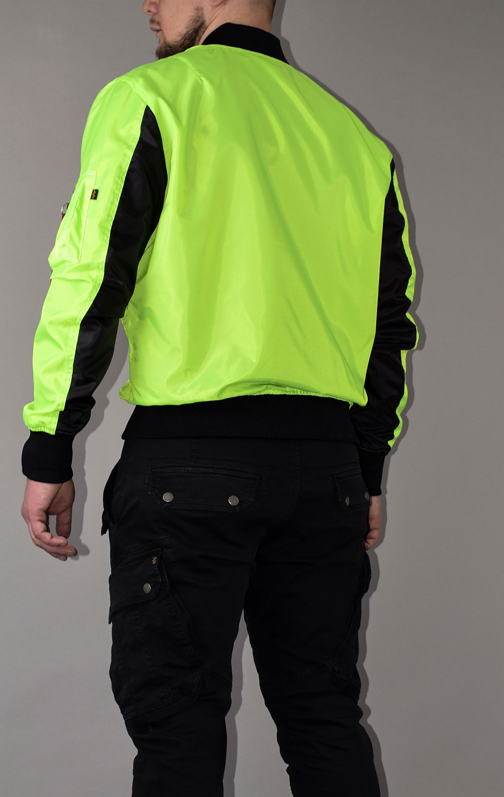 Бомбер ALPHA INDUSTRIES NEON MA-1 neon green 