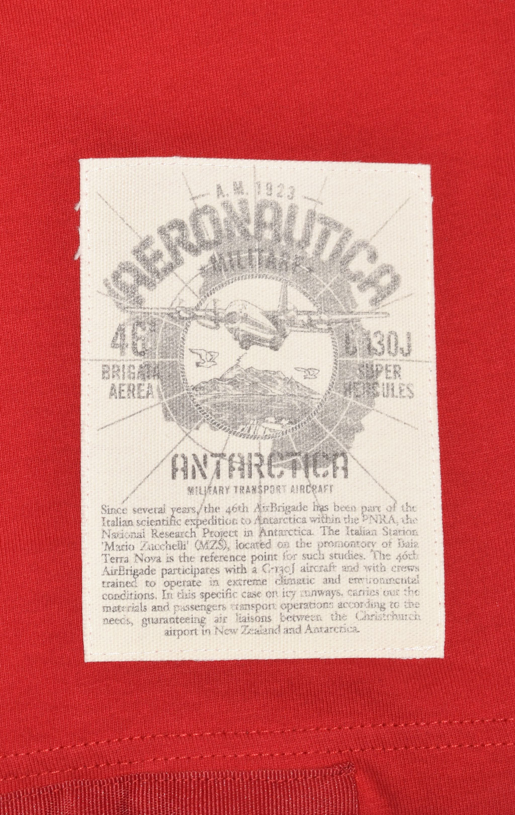 Поло-лонгслив AERONAUTICA MILITARE ANTARCTICA FW 23/24/TR red (PO 1730)