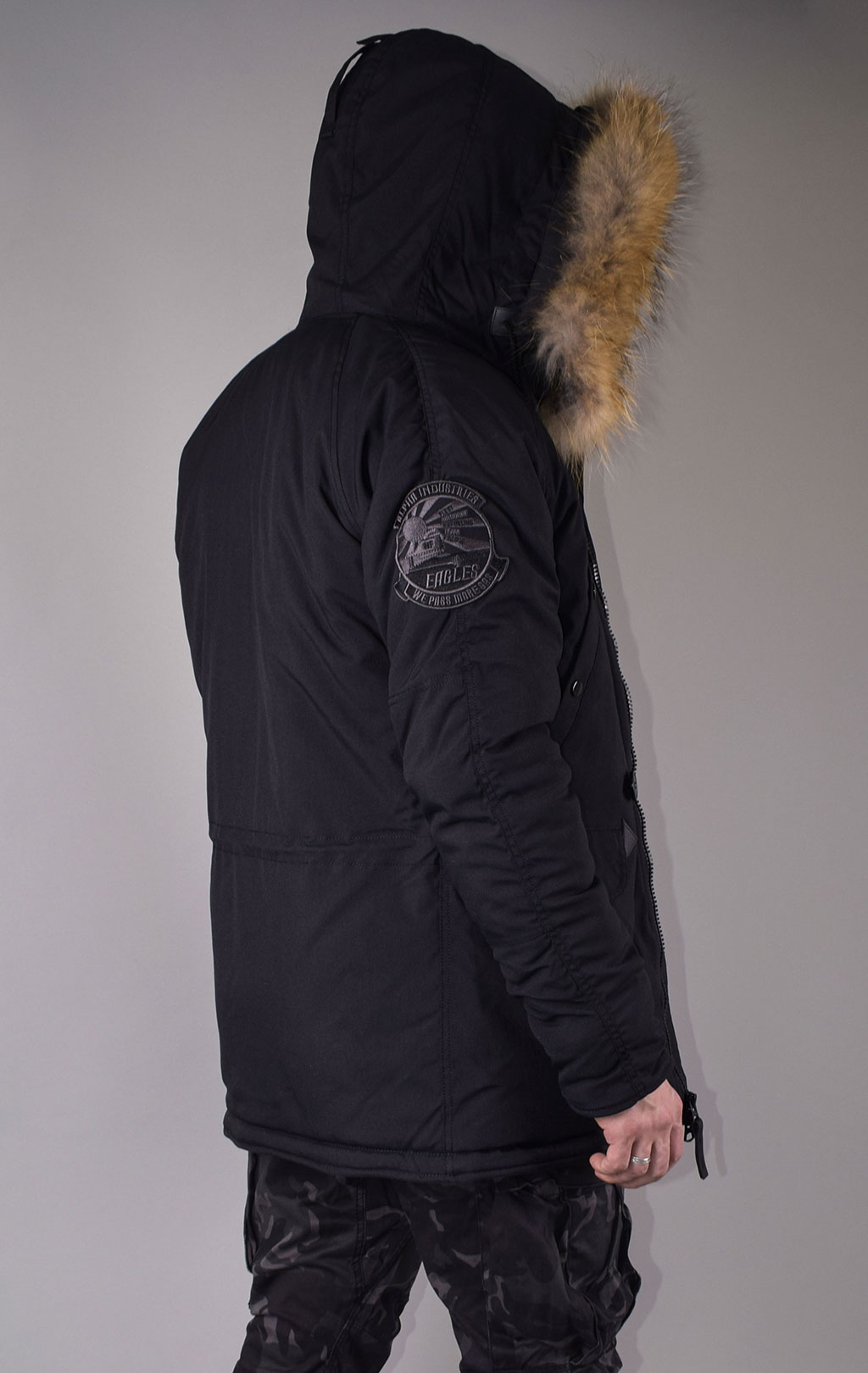 Аляска ALPHA INDUSTRIES EXPLORER натур. мех black 