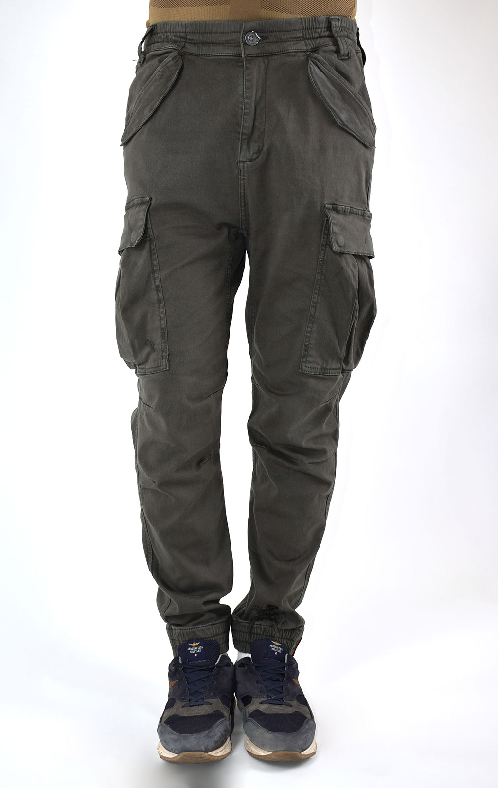 Брюки-карго ALPHA INDUSTRIES AIRMAN VINTAGE grey black 