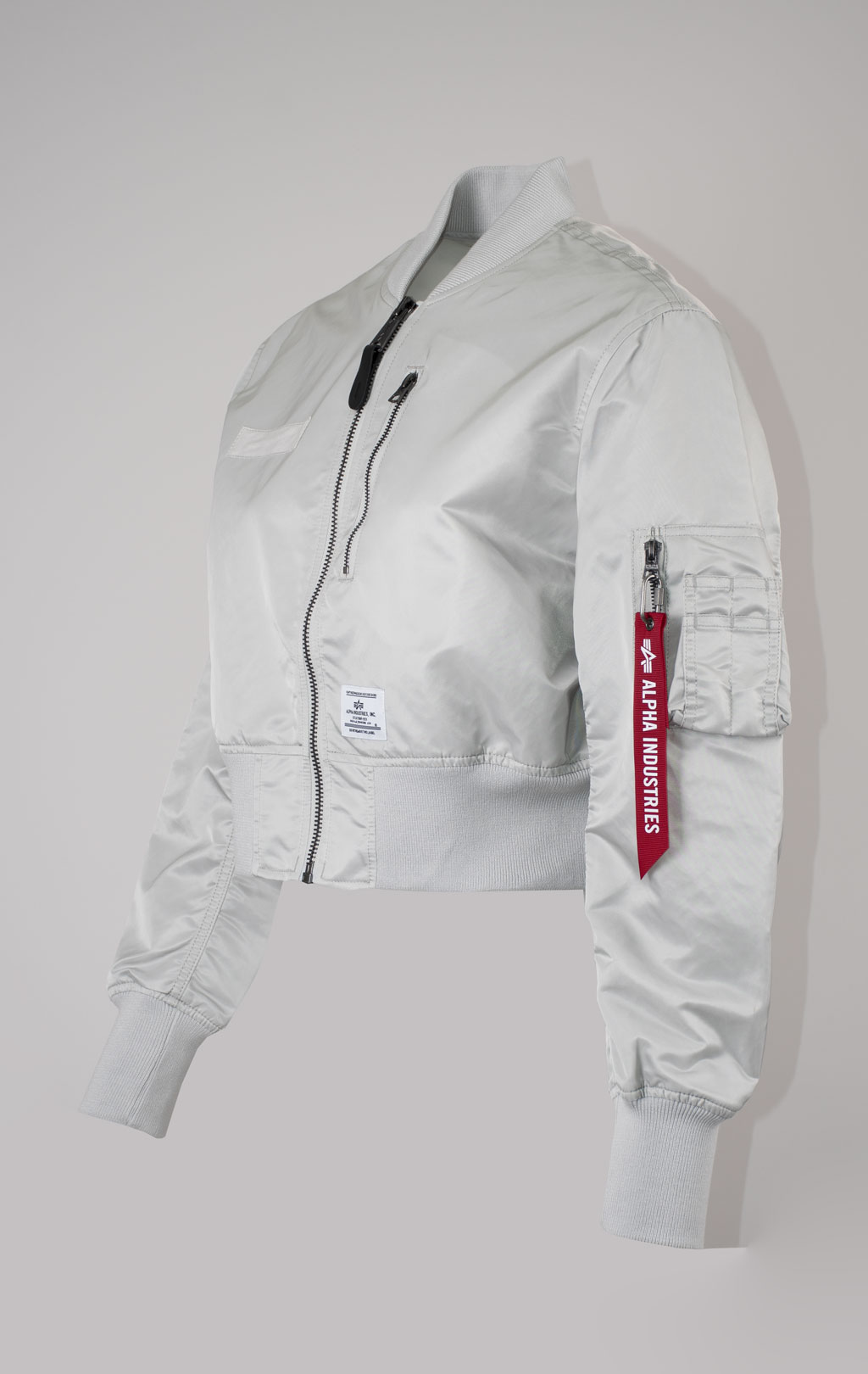 Женская ветровка ALPHA INDUSTRIES CROPPED GEN-II FLIGHT JACKET L-2B SS 25 m light gray 