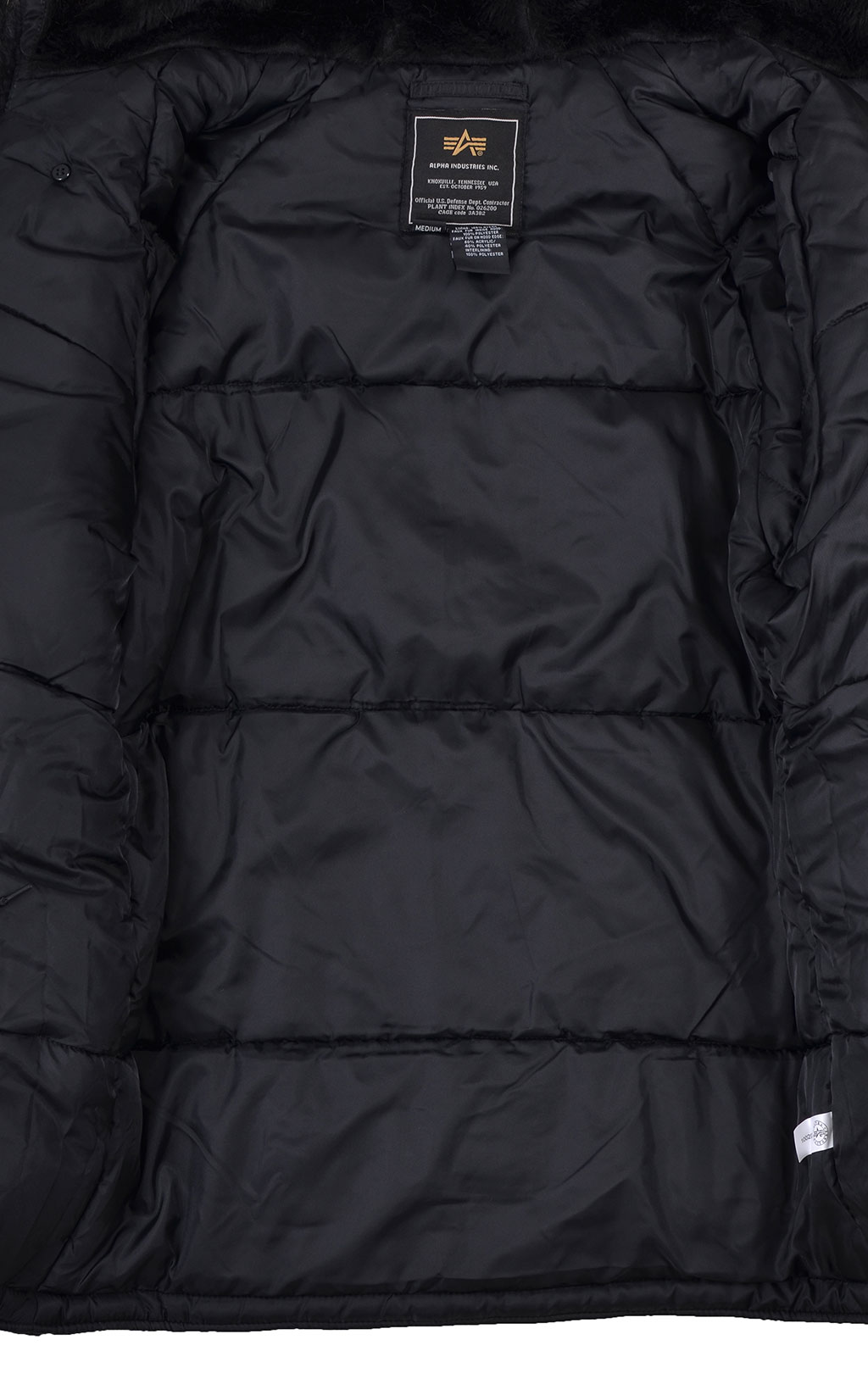 Аляска ALPHA INDUSTRIES CLASSIC big size N-3B натур. мех black 