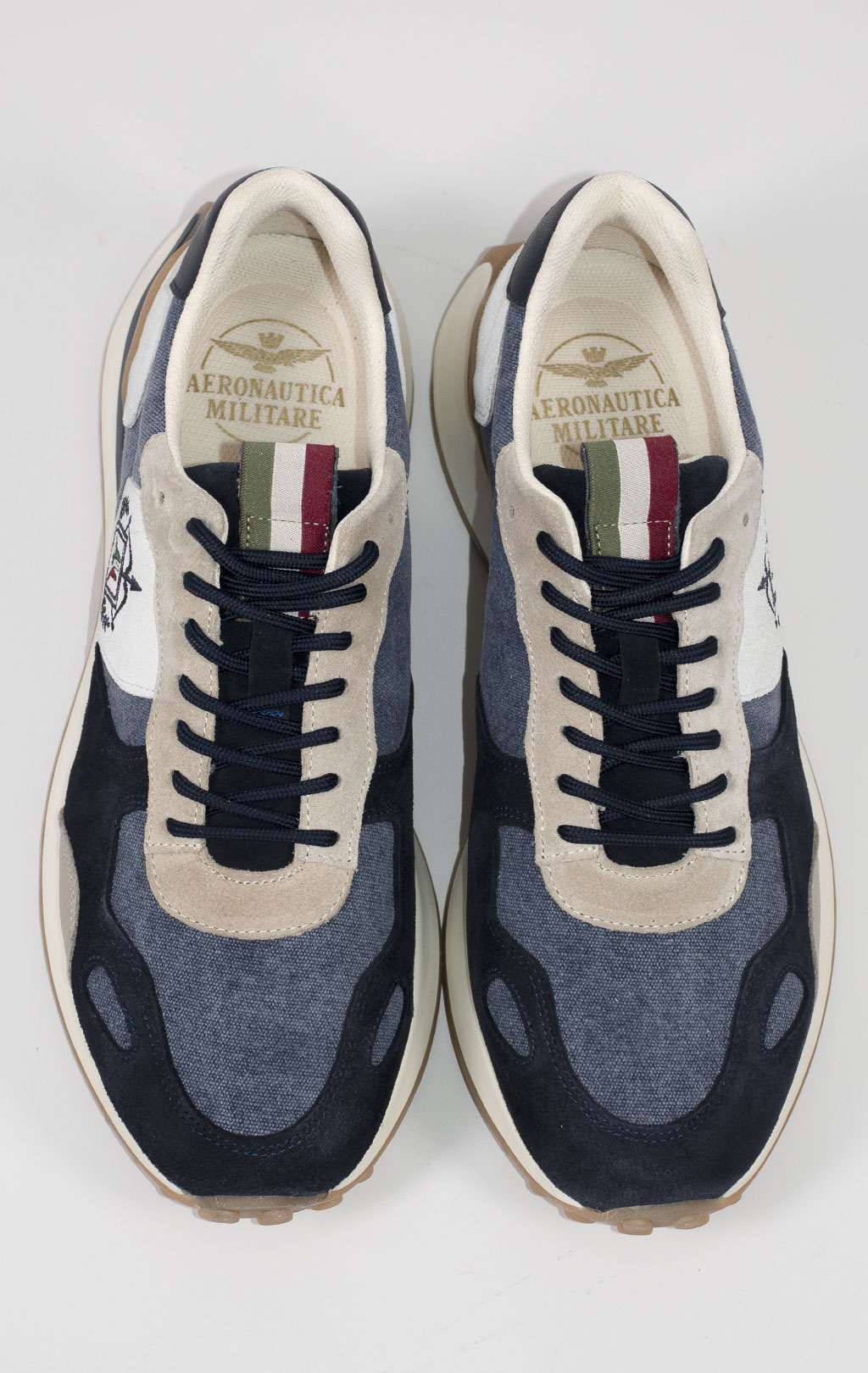 Сникеры AERONAUTICA MILITARE SS 25 m/PT blue navy/white (SC 303) 