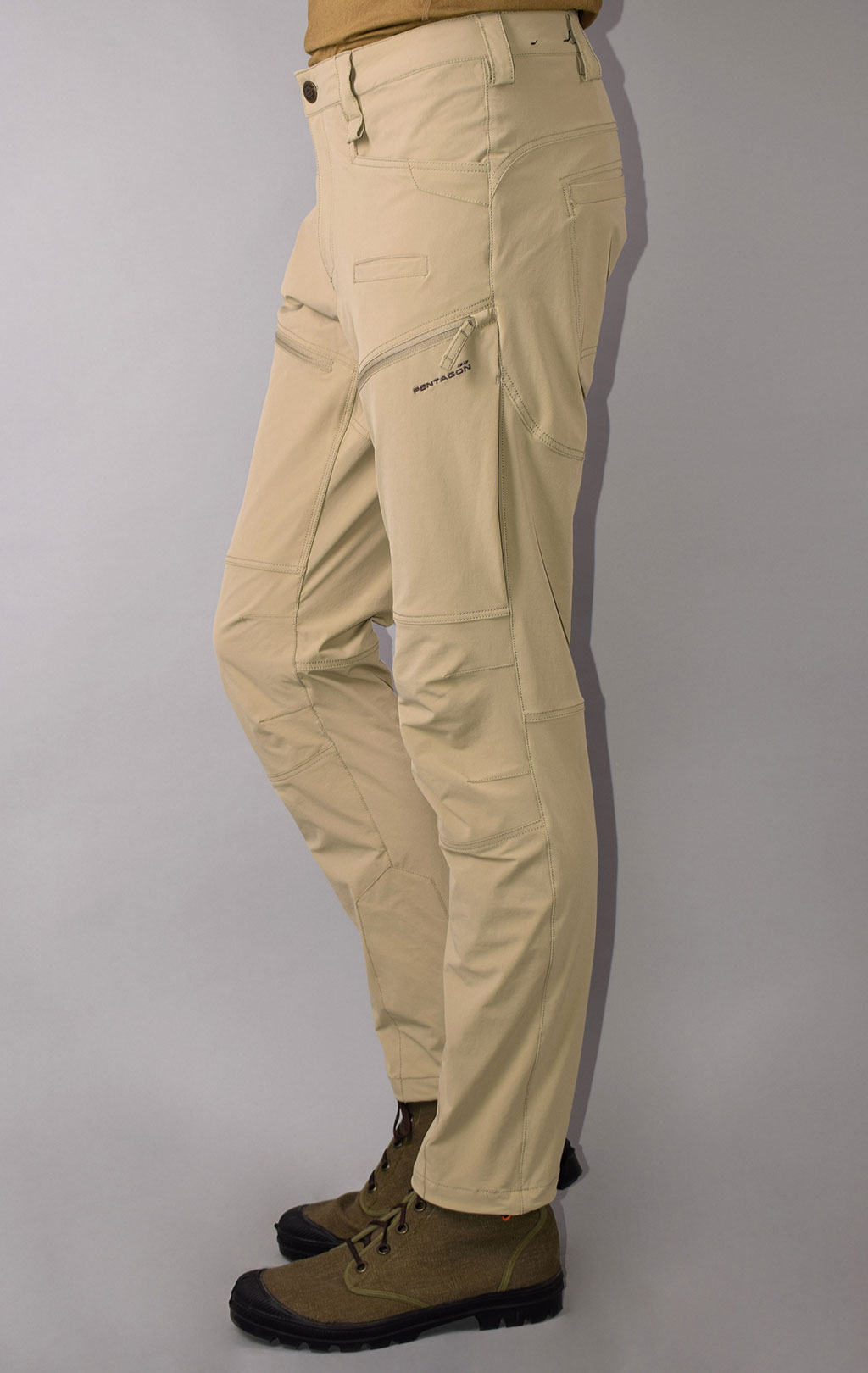 Брюки тактические Pentagon RENEGADE TROPIC полиэстр91%/эластейн6% stretch khaki 05047 