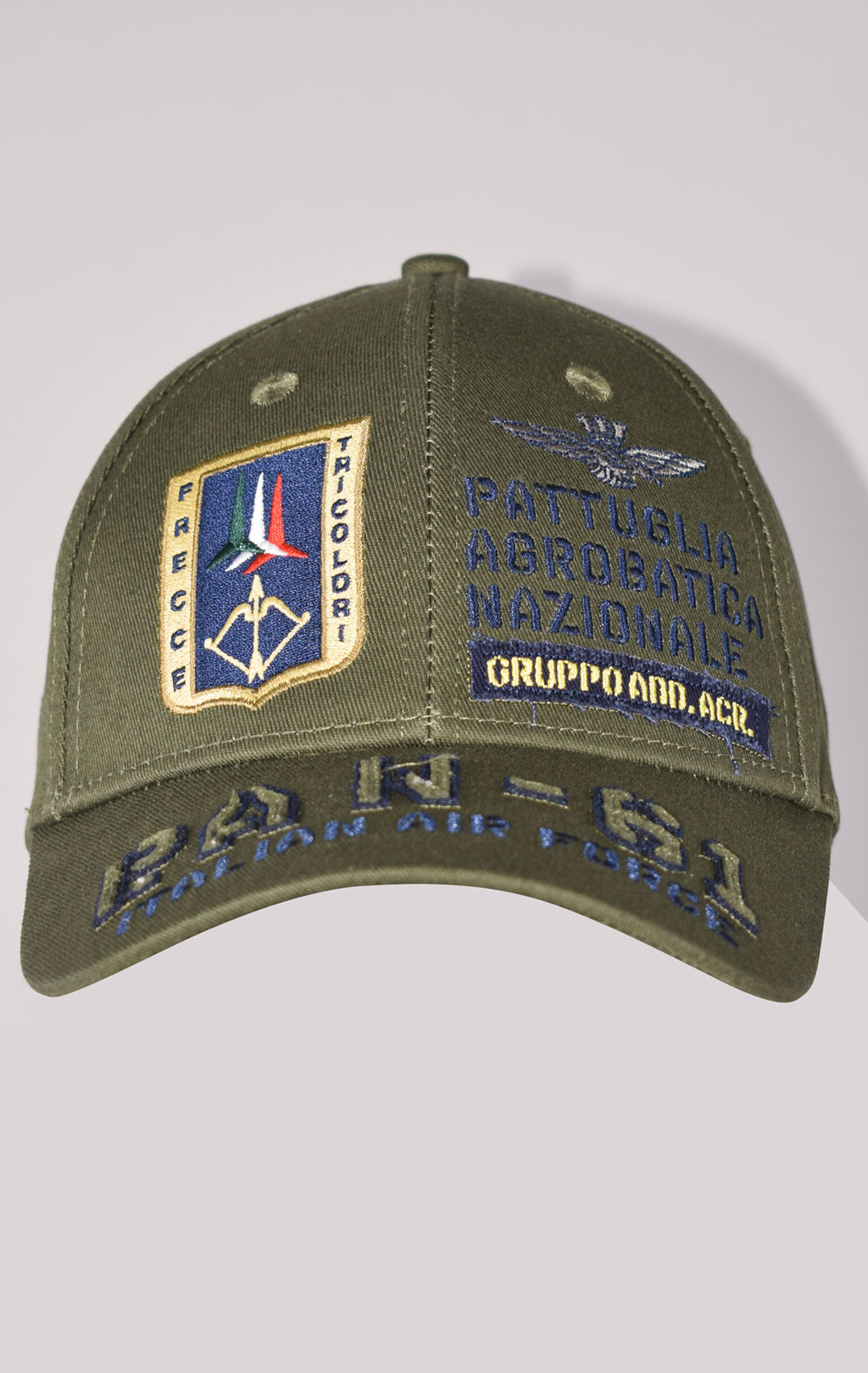 Бейсболка AERONAUTICA MILITARE SS 23/CN verde (HA 1134) 