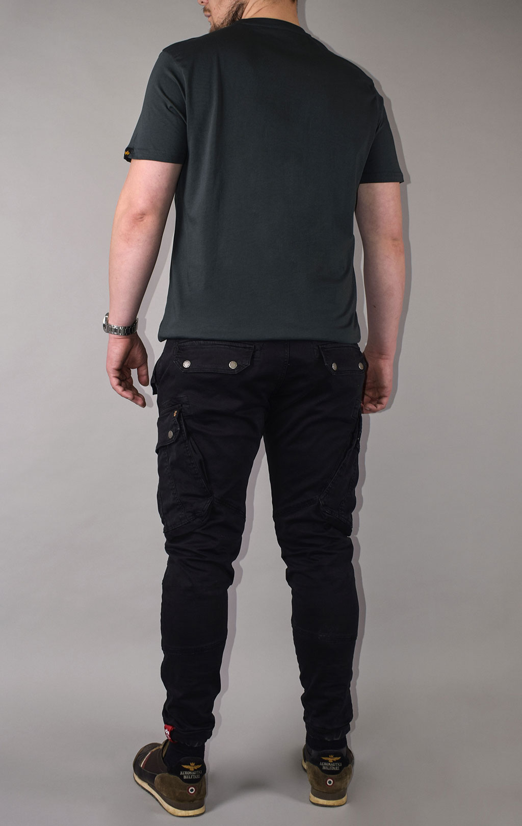 Футболка ALPHA INDUSTRIES BASIC T big size dark petrol 