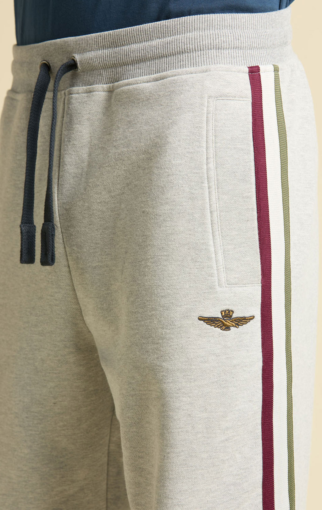 Брюки спортивные AERONAUTICA MILITARE FW 25/26/TR grigio melange (PF 1005) 
