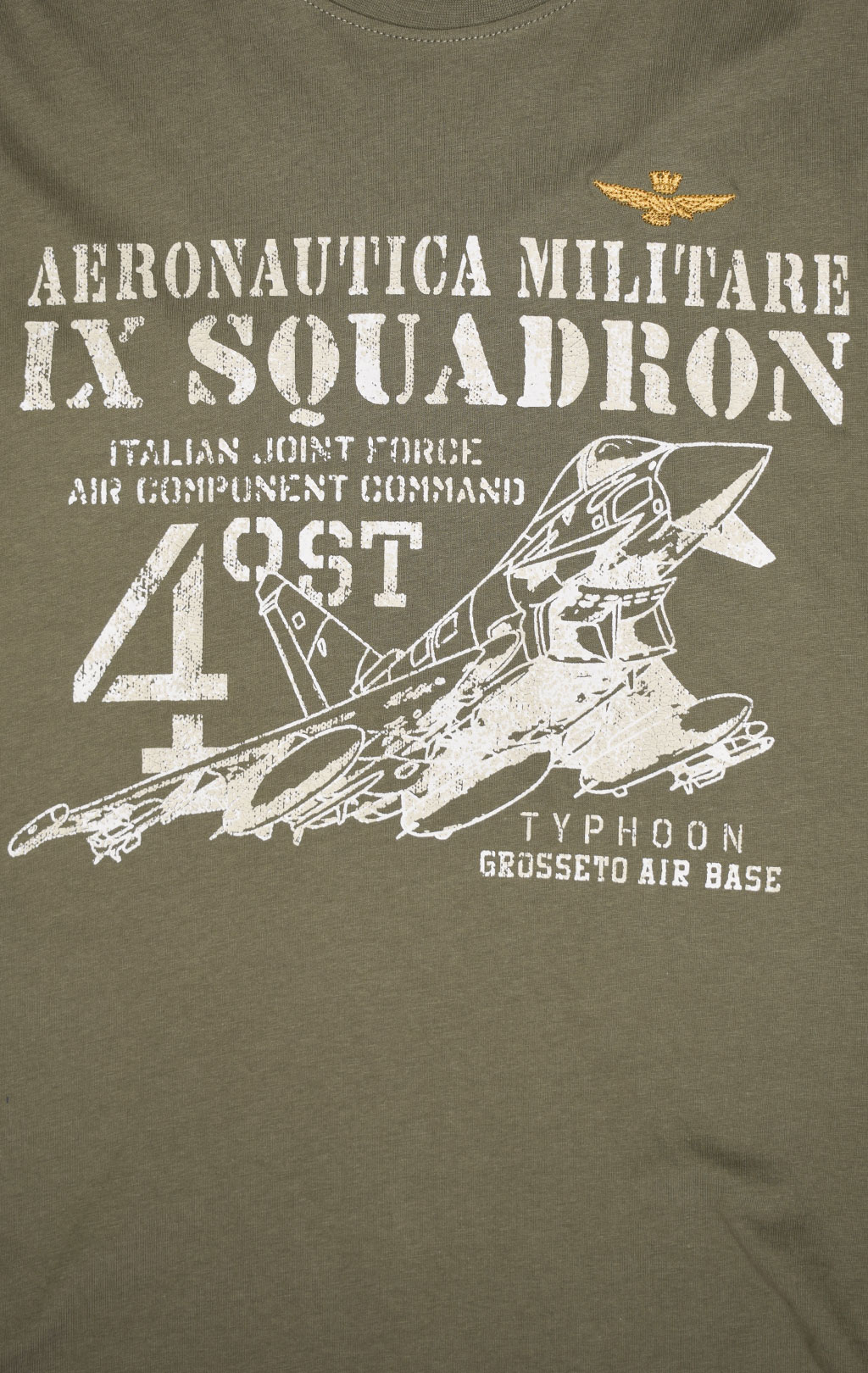 Футболка AERONAUTICA MILITARE SS 23/BD verde (TS 2081) 