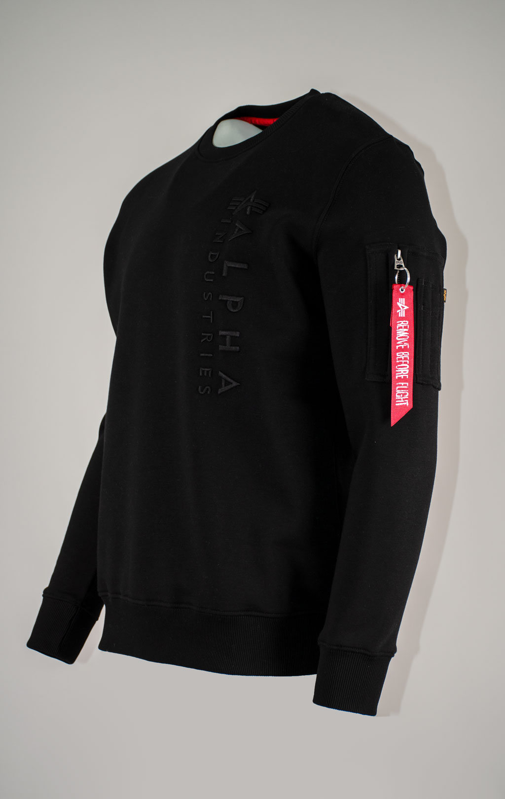 Свитшот ALPHA INDUSTRIES EMB SWEATER black 