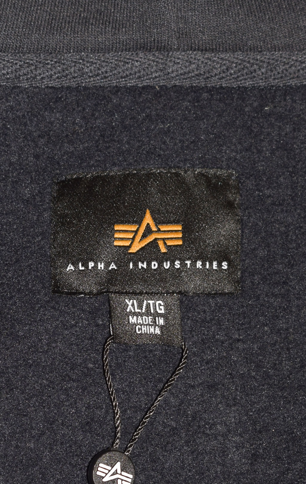 Толстовка ALPHA INDUSTRIES BLOOD CHIT FULL-ZIP HOODIE replica blue 