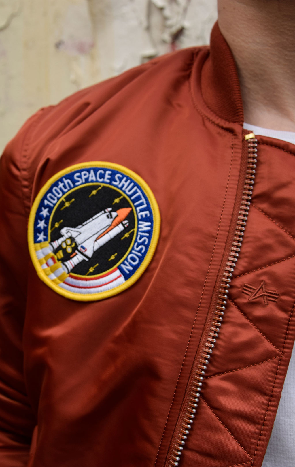 Бомбер ALPHA INDUSTRIES NASA MA-1 rust 