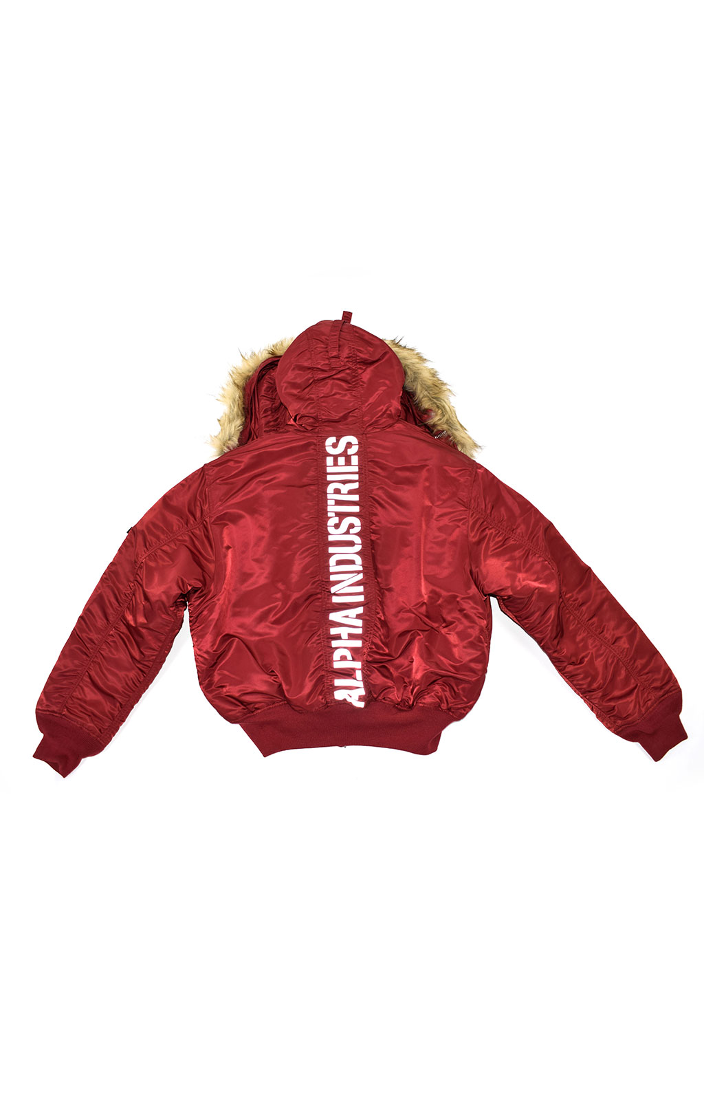 Куртка-бомбер лётная ALPHA INDUSTRIES HOODED CUSTOM 45P commander red 