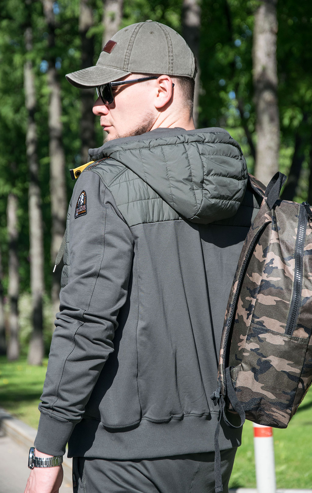 Толстовка комбинированная PARAJUMPERS IVOR SS 23 sycamore 