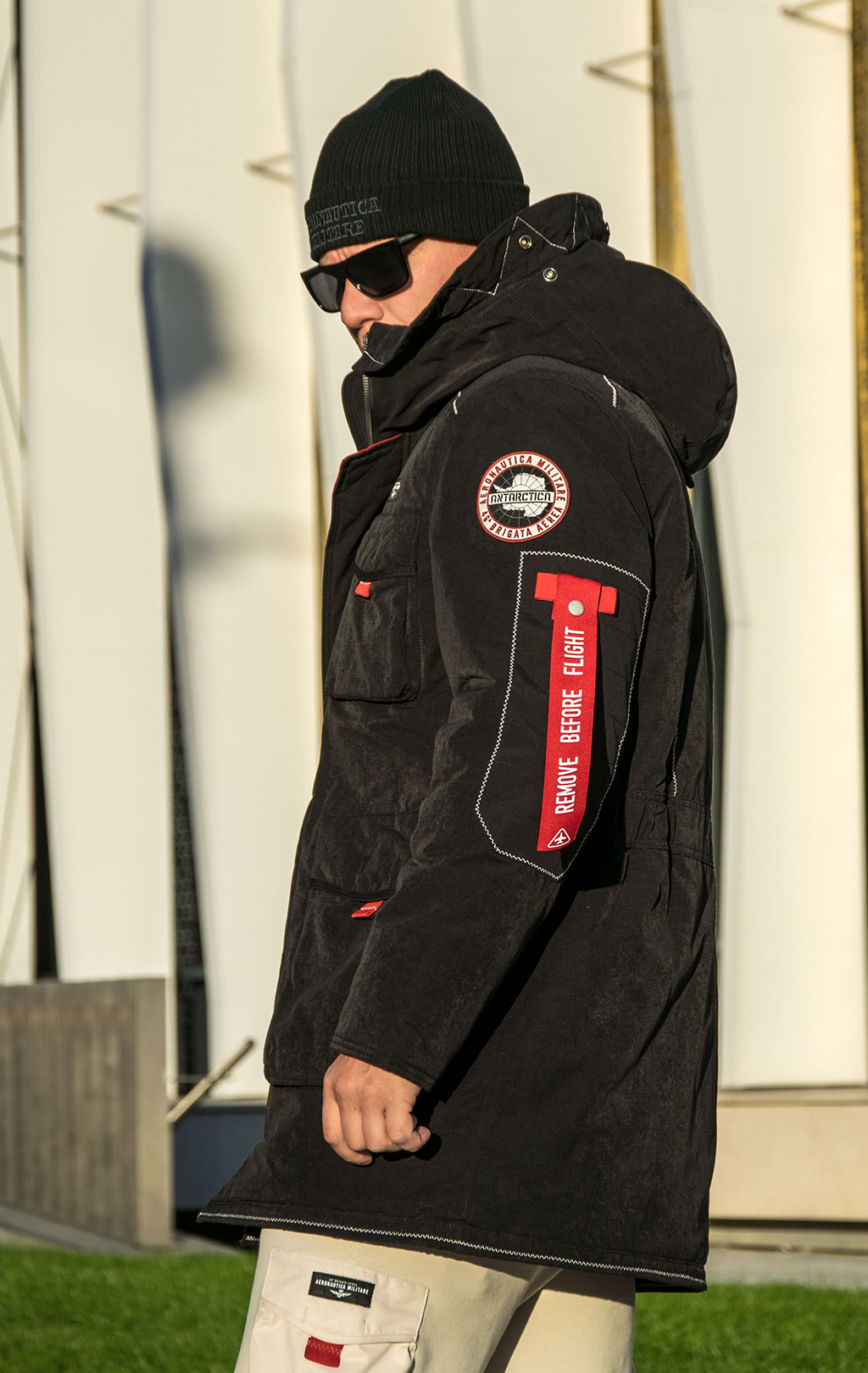 Куртка-парка AERONAUTICA MILITARE ANTARCTICA FW 23/24 m/CN jet black (AB 2110) 