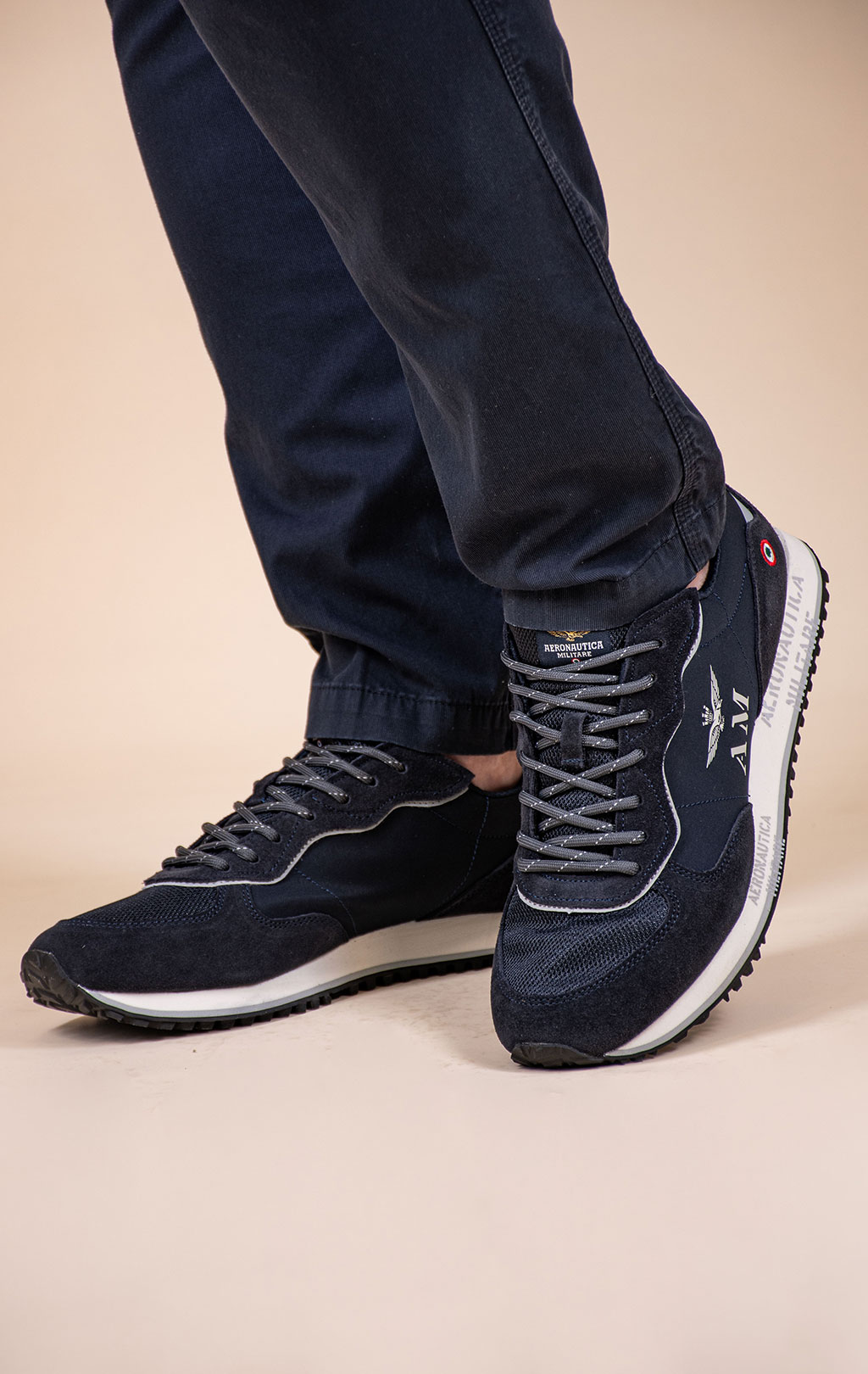 Кроссовки AERONAUTICA MILITARE (SC 0320) SS 26/CN blue scuro 