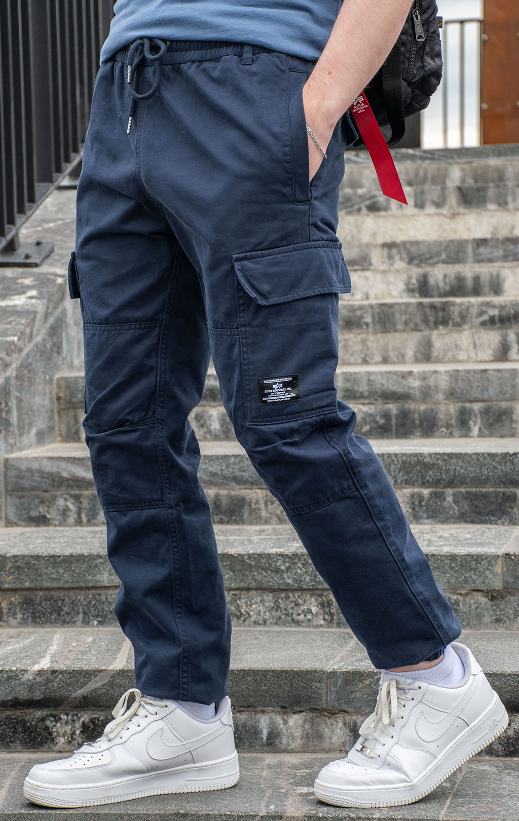 Брюки джоггеры ALPHA INDUSTRIES COTTON JOGGER SS 25 m replica blue 