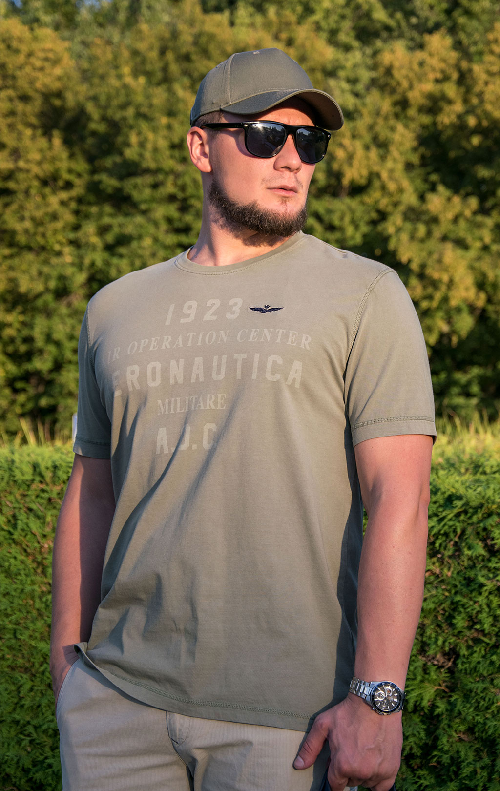 Футболка AERONAUTICA MILITARE SS 21/IN green (TS 1814) 