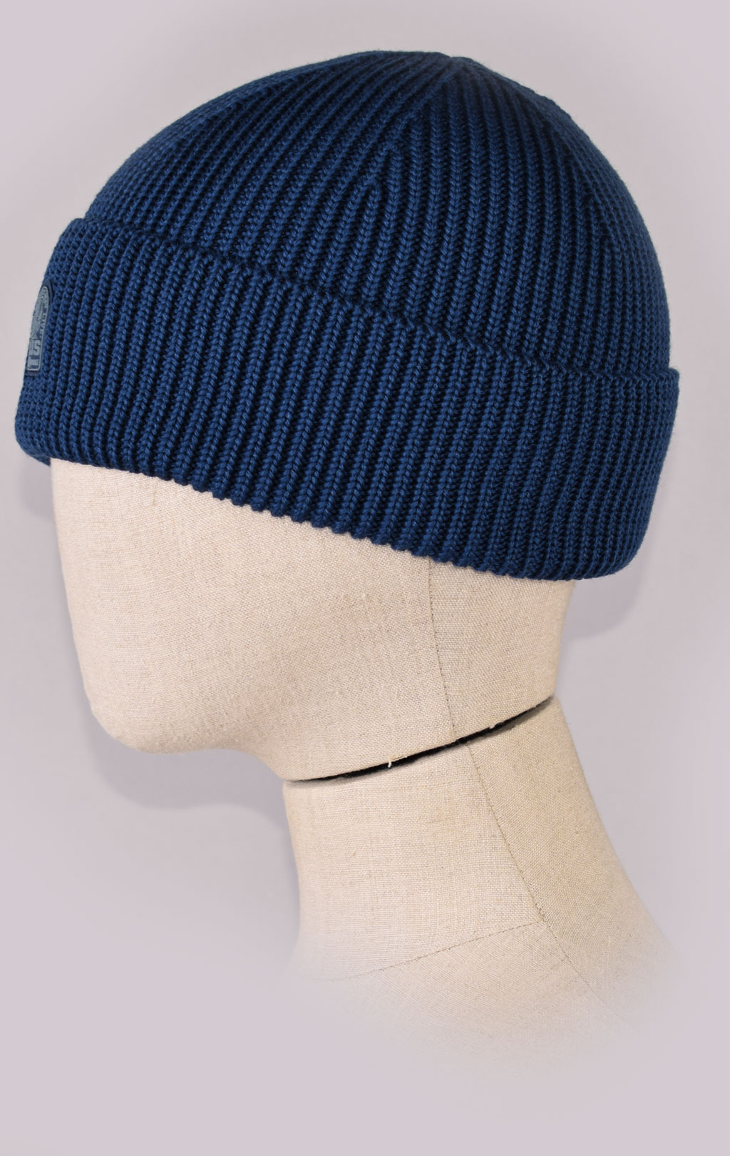 Шапка вязаная PARAJUMPERS PLAIN BEANIE FW 21/22 mallard blue 