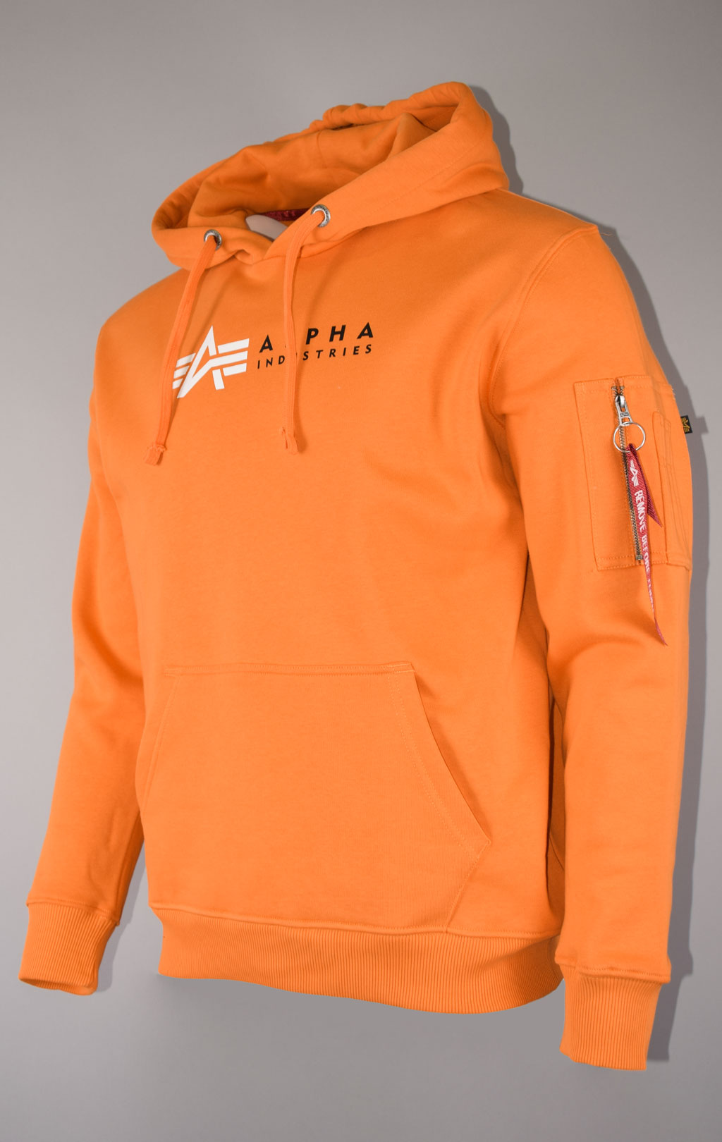 Толстовка ALPHA INDUSTRIES ALPHA LABEL HOODY Alpha orange 