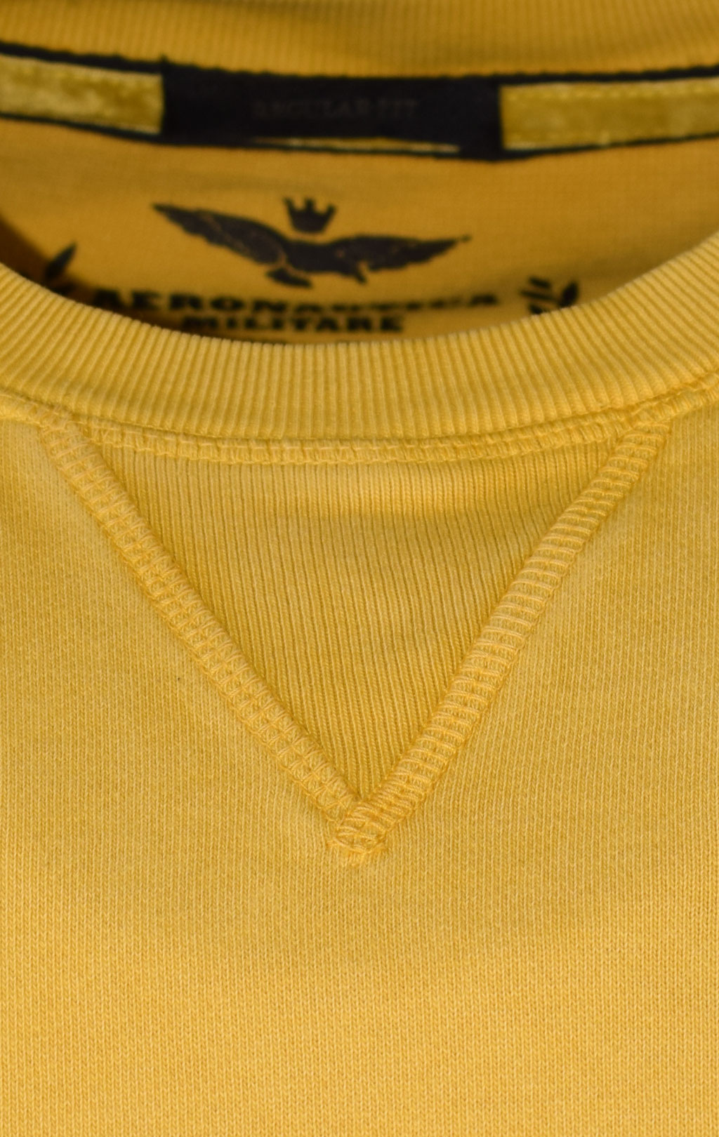 Свитшот AERONAUTICA MILITARE FW 22/23/IN giallo (FE 1718) 