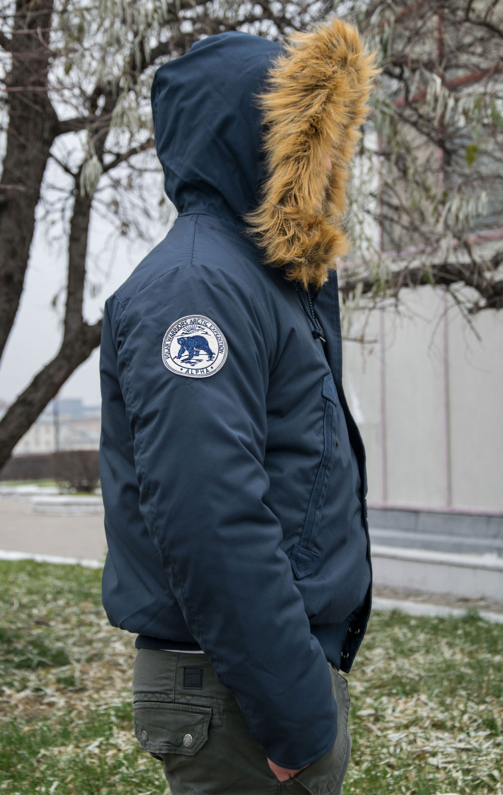 Аляска короткая ALPHA INDUSTRIES POLAR SV rep. blue 